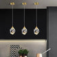 Luxus Diamant Würfel Kristall Eisen LED Pendelleuchte Für Schlafzimmer