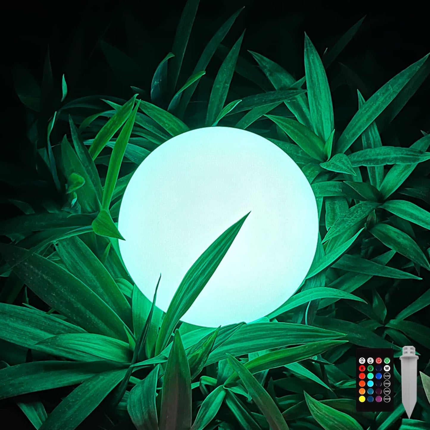 Frendorf | EcoLuxe Aura Sphere | Solar LED Gartenbeleuchtung | RGB Farbwechsel | Wetterfest | Außen Deko Licht