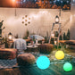 Frendorf | EcoLuxe Aura Sphere | Solar LED Gartenbeleuchtung | RGB Farbwechsel | Wetterfest | Außen Deko Licht
