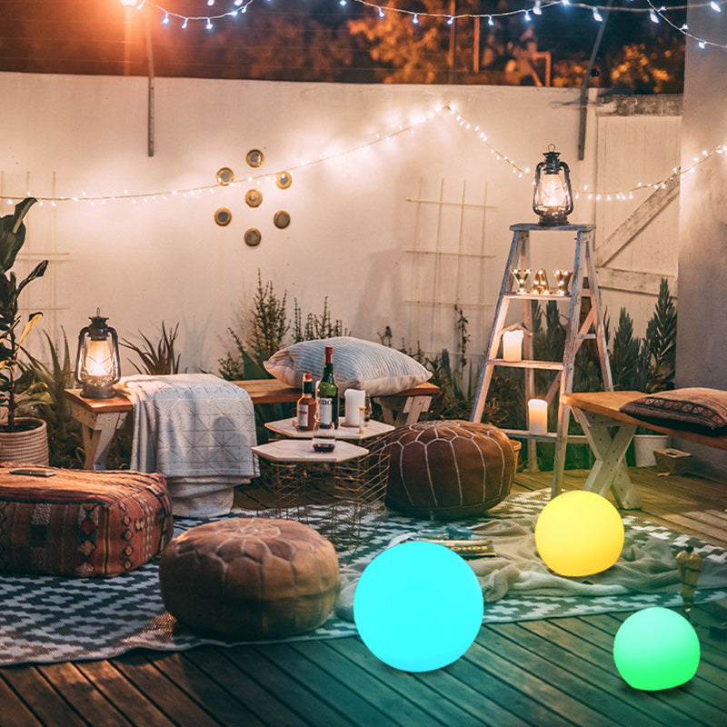 Frendorf | EcoLuxe Aura Sphere | Solar LED Gartenbeleuchtung | RGB Farbwechsel | Wetterfest | Außen Deko Licht