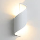 Moderne Minimalistische Wasserdichte Spiral Aluminium Acryl LED Wandleuchte für Schlafzimmer
