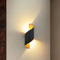 Moderne Minimalistische Wasserdichte Spiral Aluminium Acryl LED Wandleuchte für Schlafzimmer