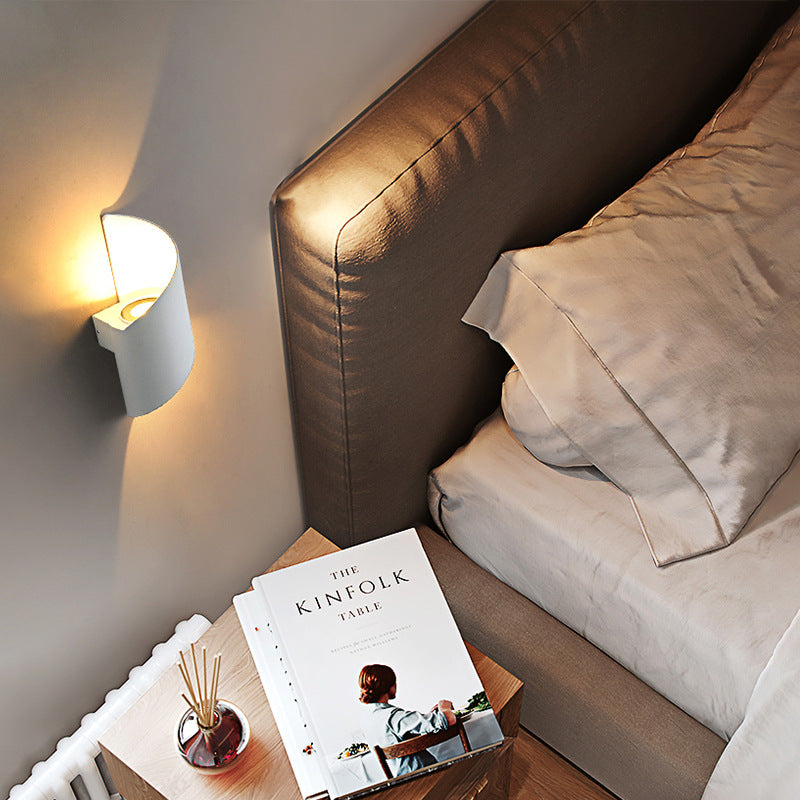 Moderne Minimalistische Wasserdichte Spiral Aluminium Acryl LED Wandleuchte für Schlafzimmer