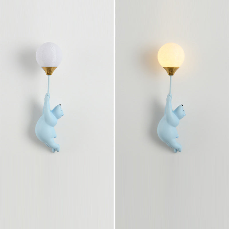 Frendorf | BrightBear Kinder Wandleuchte | Skandinavisches Design | Harz & PVC | 1 Licht | Perfekt fürs Kinderzimmer