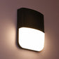 Zeitgenössische kreative wasserdichte rechteckige Kurven-Aluminium-PC-LED-Außenwandlampe für den Außenbereich Patio