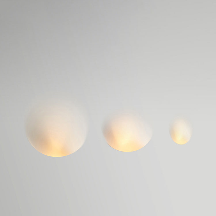 Frendorf | Plastrova Wandlampe | Minimalistisches Design | Eingebaute Gipsleuchte | Runde Wandleuchte