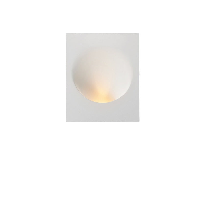 Frendorf | Plastrova Wandlampe | Minimalistisches Design | Eingebaute Gipsleuchte | Runde Wandleuchte