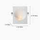 Frendorf | Plastrova Wandlampe | Minimalistisches Design | Eingebaute Gipsleuchte | Runde Wandleuchte
