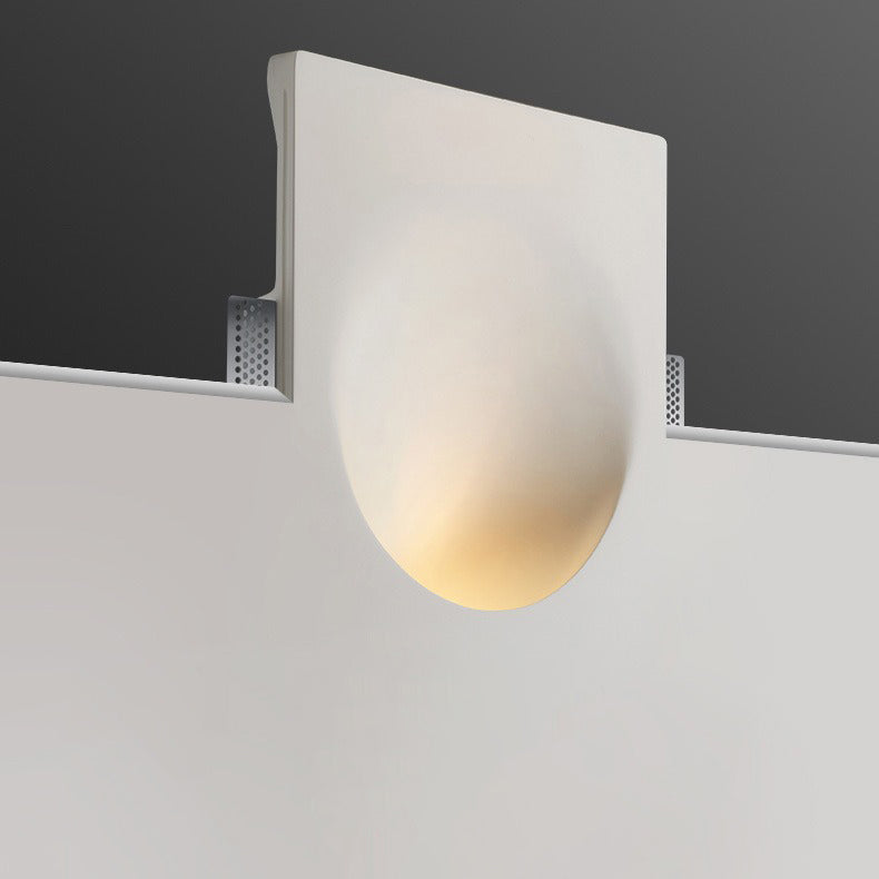 Frendorf | Plastrova Wandlampe | Minimalistisches Design | Eingebaute Gipsleuchte | Runde Wandleuchte