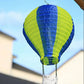 Zeitgenössischer kreativer Solar-Heißluftballon-Stoffschirm LED Außenpendelleuchte für Terrasse draußen