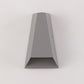 Moderne minimalistische Aluminium trapezförmige Auf- und Abwärts beleuchtete LED Außenwandlampe für Garten