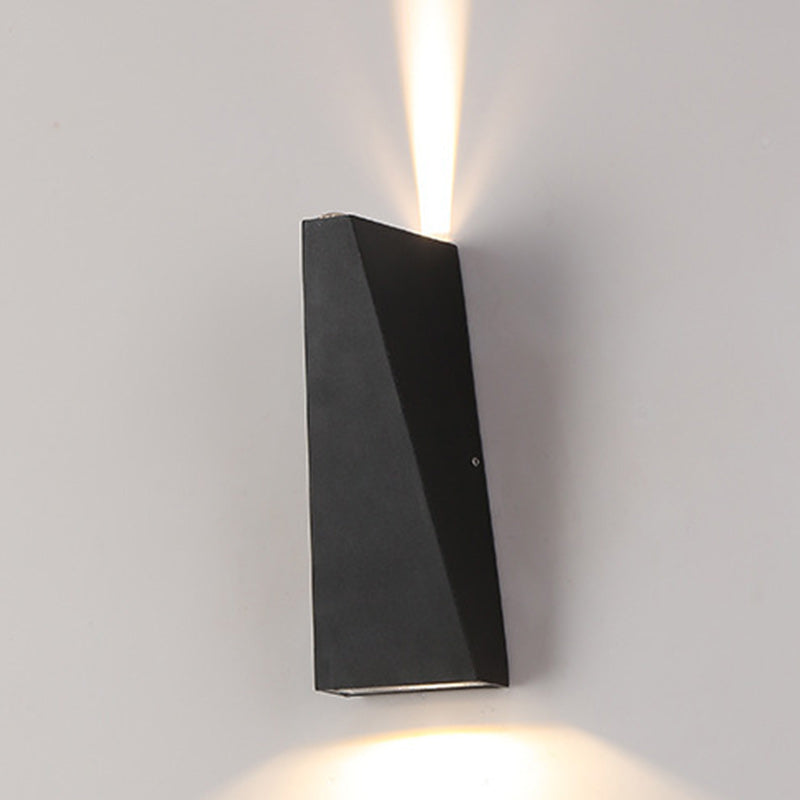 Moderner minimalistischer Aluminium Up- und Down beleuchteter LED Wandleuchtenlampe für den Außenbereich Patio