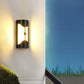 Zeitgenössische industrielle Aluminium-Acryl-LED wasserdichte Außenwandlampe für den Garten