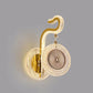 Zeitgenössische Luxus Gebogene Kristall Acryl LED Wandlampe Für Wohnzimmer