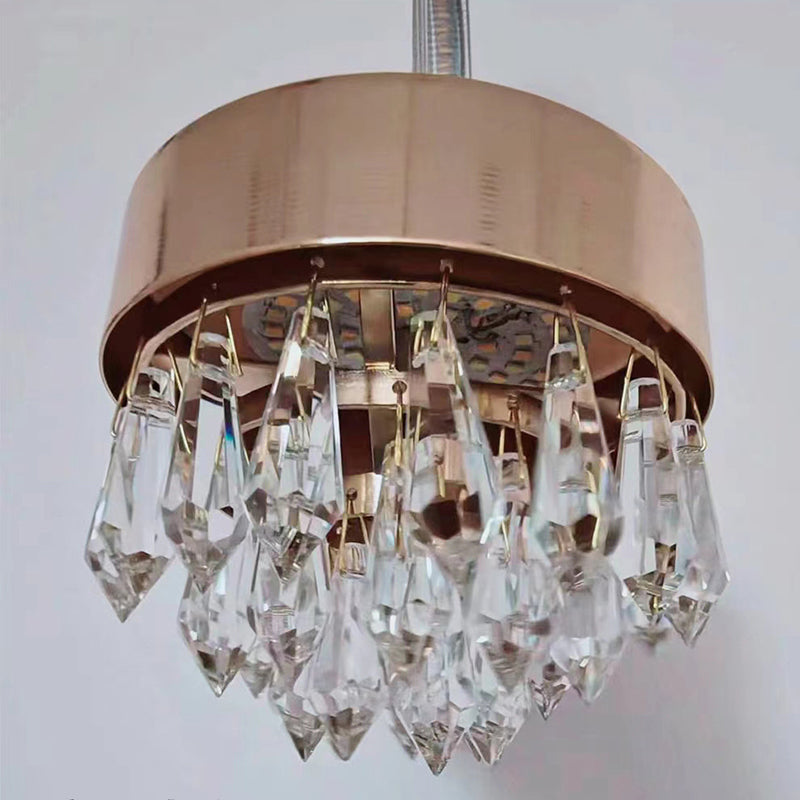 Zeitgenössische Luxus Gebogene Kristall Acryl LED Wandlampe Für Wohnzimmer
