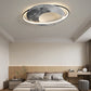 Zeitgenössische kreative Planet Aluminium Acryl LED Deckenleuchte für das Schlafzimmer