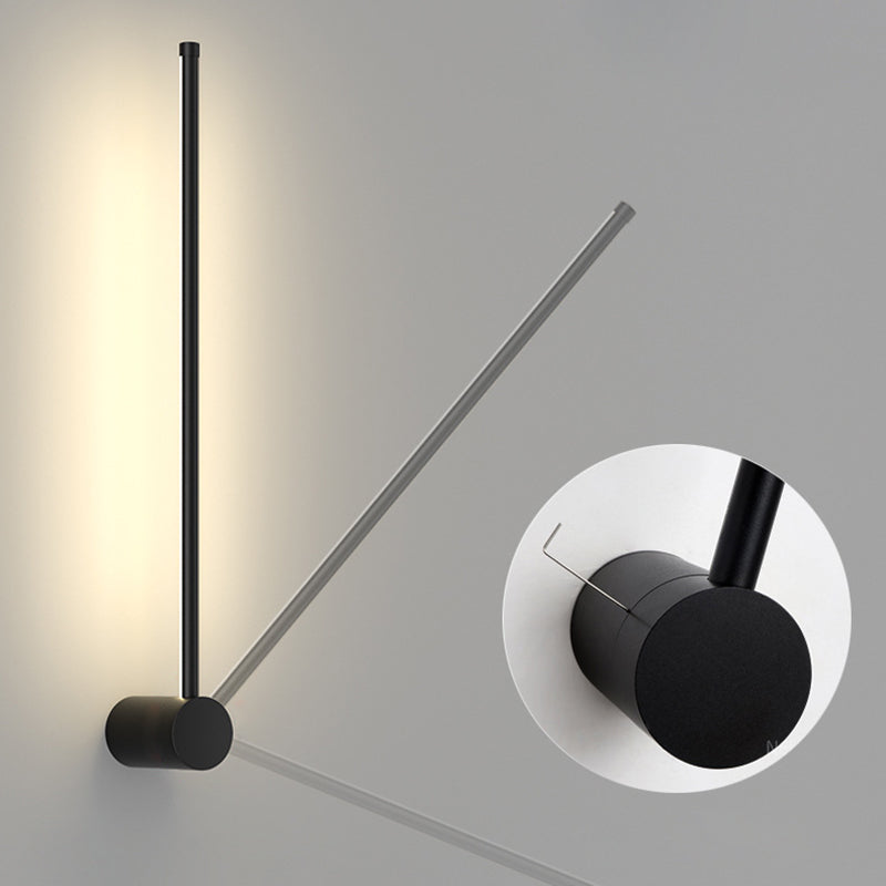 Moderner minimalistischer Aluminium geometrischer gerade Linie LED Wand sconce Lampe für Wohnzimmer