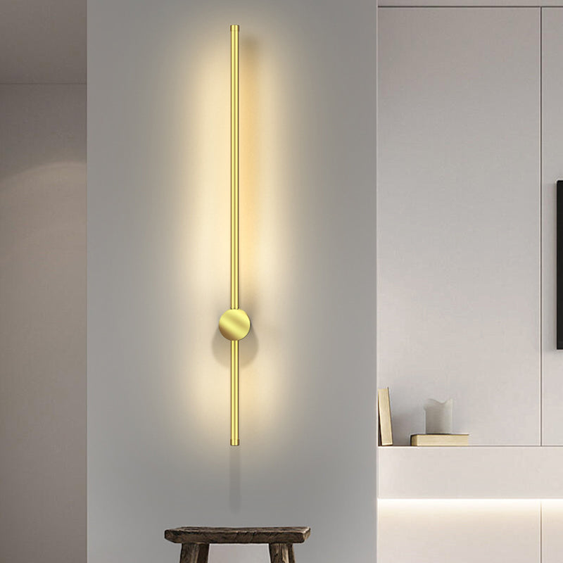 Moderner minimalistischer Aluminium geometrischer gerade Linie LED Wand sconce Lampe für Wohnzimmer