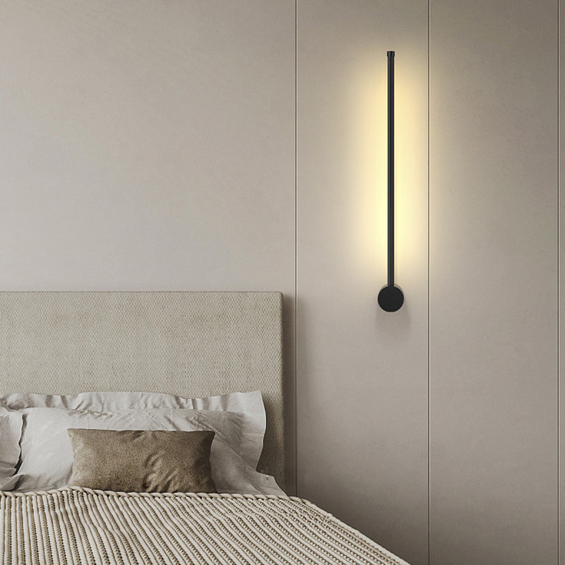Moderner minimalistischer Aluminium geometrischer gerade Linie LED Wand sconce Lampe für Wohnzimmer