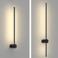 Moderner minimalistischer Aluminium geometrischer gerade Linie LED Wand sconce Lampe für Wohnzimmer