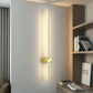 Moderner minimalistischer Aluminium geometrischer gerade Linie LED Wand sconce Lampe für Wohnzimmer