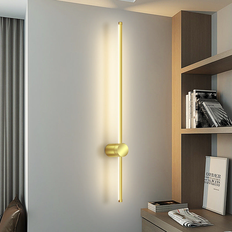 Moderner minimalistischer Aluminium geometrischer gerade Linie LED Wand sconce Lampe für Wohnzimmer