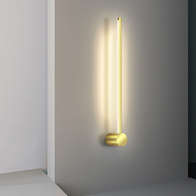 Moderner minimalistischer Aluminium geometrischer gerade Linie LED Wand sconce Lampe für Wohnzimmer