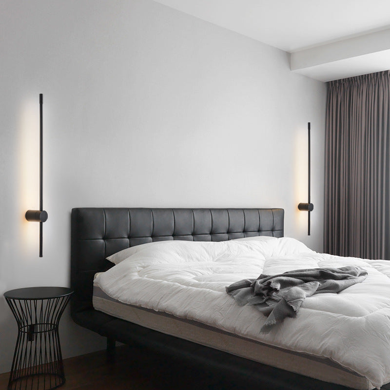 Moderner minimalistischer Aluminium geometrischer gerade Linie LED Wand sconce Lampe für Wohnzimmer