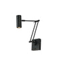 Zeitgenössische Schlichtheit Zylinder Eisen Aluminium verstellbare Arm LED Wandleuchte Lampe für das Wohnzimmer