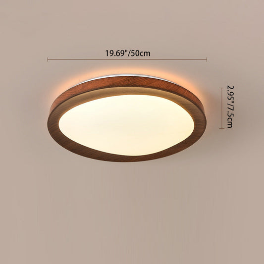 Schlichtheit Eisen Acryl Rund LED Deckenleuchte für Schlafzimmer