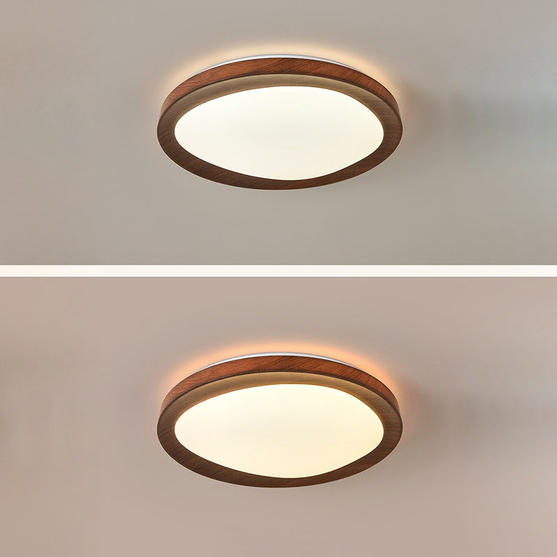Schlichtheit Eisen Acryl Rund LED Deckenleuchte für Schlafzimmer