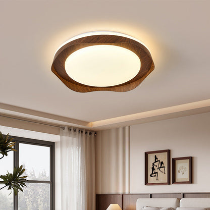 Schlichtheit Eisen Acryl Rund LED Deckenleuchte für Schlafzimmer