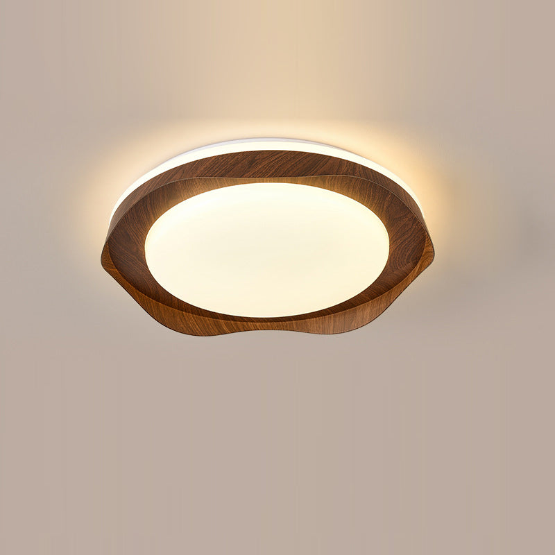 Schlichtheit Eisen Acryl Rund LED Deckenleuchte für Schlafzimmer