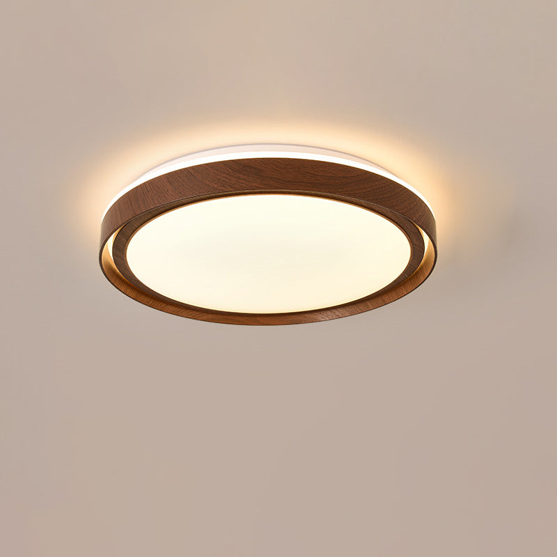 Schlichtheit Eisen Acryl Rund LED Deckenleuchte für Schlafzimmer