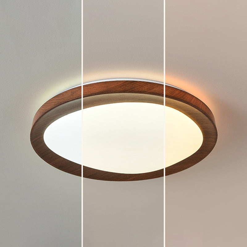 Schlichtheit Eisen Acryl Rund LED Deckenleuchte für Schlafzimmer