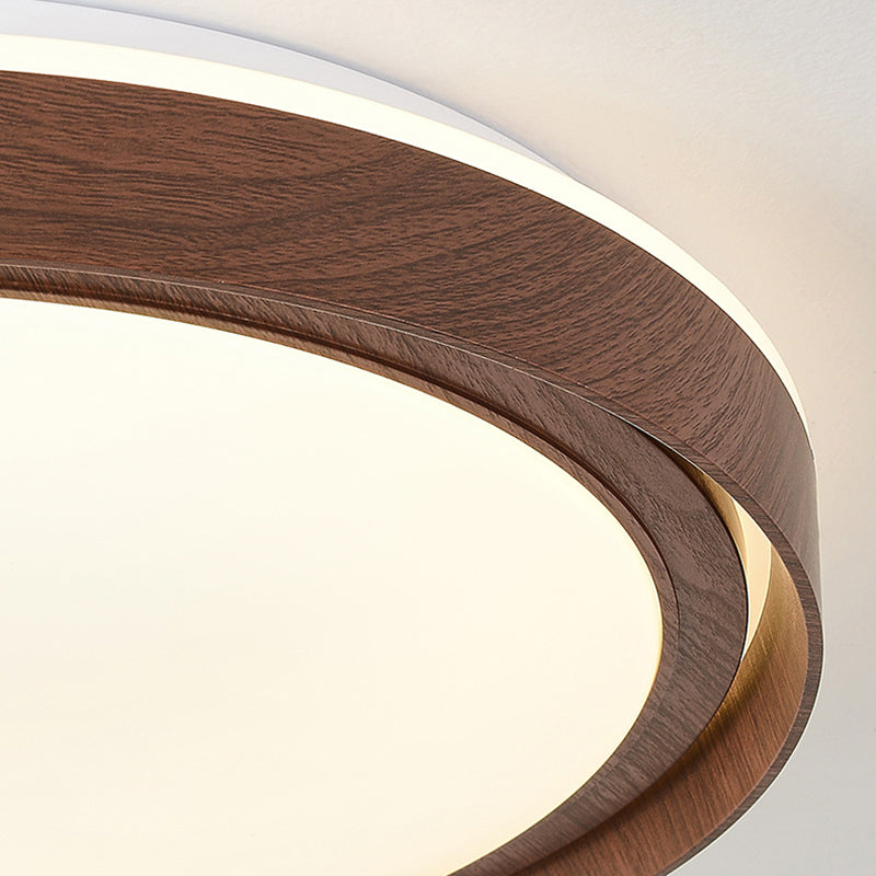 Schlichtheit Eisen Acryl Rund LED Deckenleuchte für Schlafzimmer