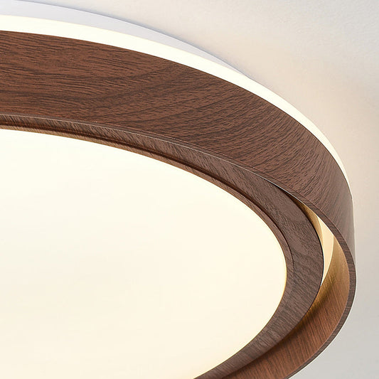 Schlichtheit Eisen Acryl Rund LED Deckenleuchte für Schlafzimmer