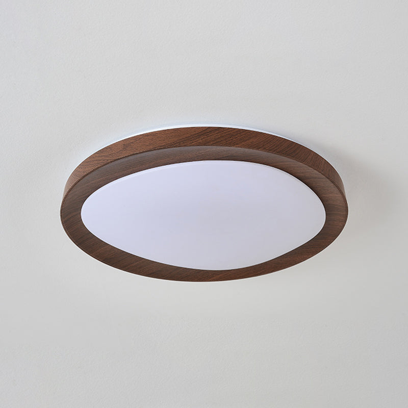 Schlichtheit Eisen Acryl Rund LED Deckenleuchte für Schlafzimmer