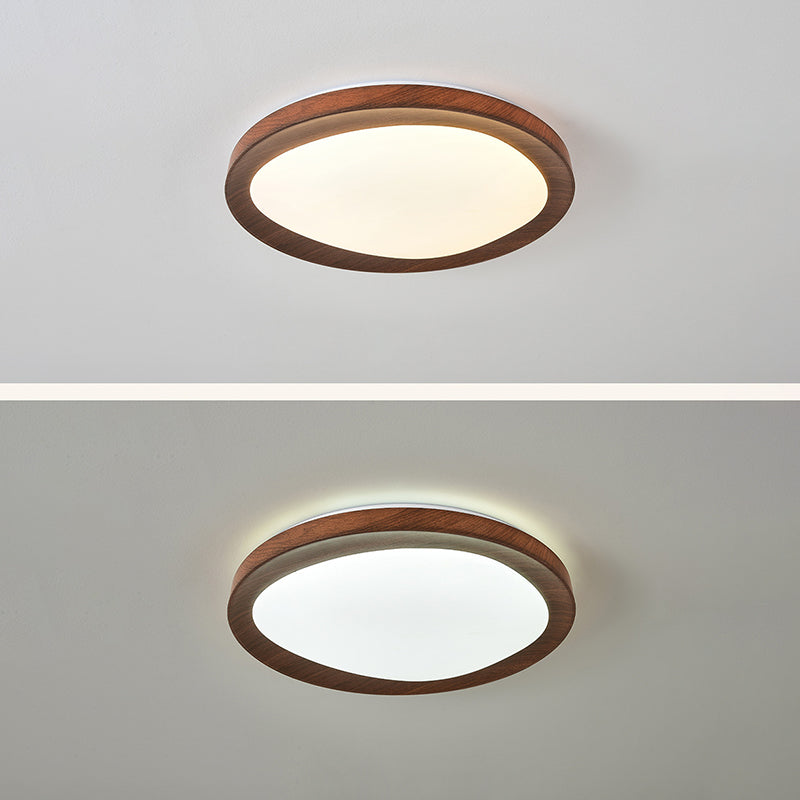 Schlichtheit Eisen Acryl Rund LED Deckenleuchte für Schlafzimmer