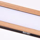 Moderne Minimalistische Holzmaserung Aluminium Lange Streifen LED Drehwandlampe Leselampe Für Schlafzimmer