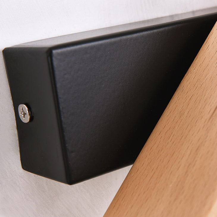 Moderne Minimalistische Holzmaserung Aluminium Lange Streifen LED Drehwandlampe Leselampe Für Schlafzimmer
