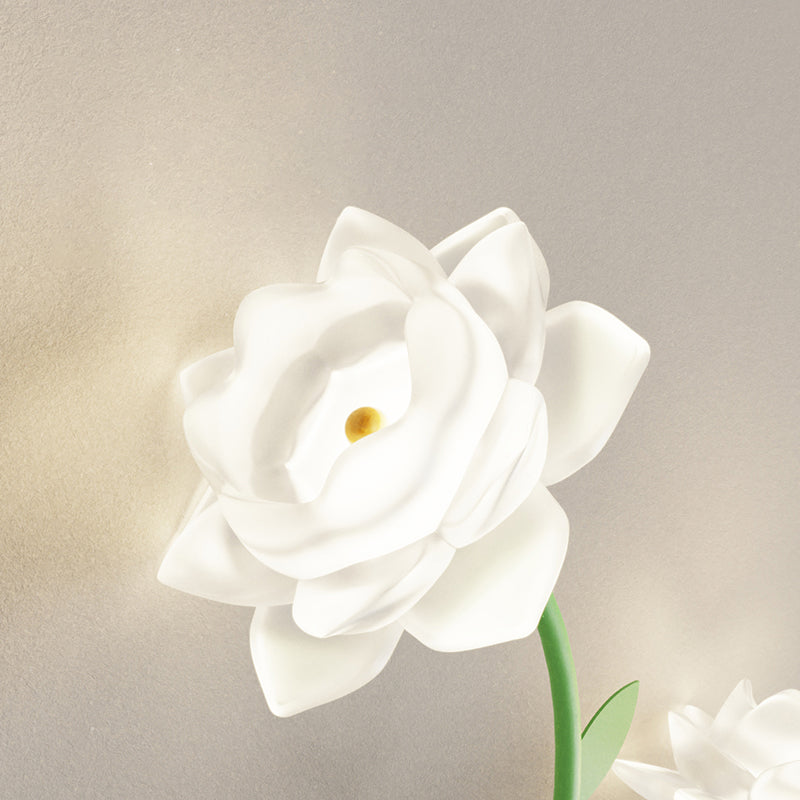 Moderne Art Deco Eisen Rose Blumen Glas Shade LED Wandleuchte Lampe Für Schlafzimmer