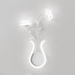 Moderne Art Deco Eisen Rose Blumen Glas Shade LED Wandleuchte Lampe Für Schlafzimmer