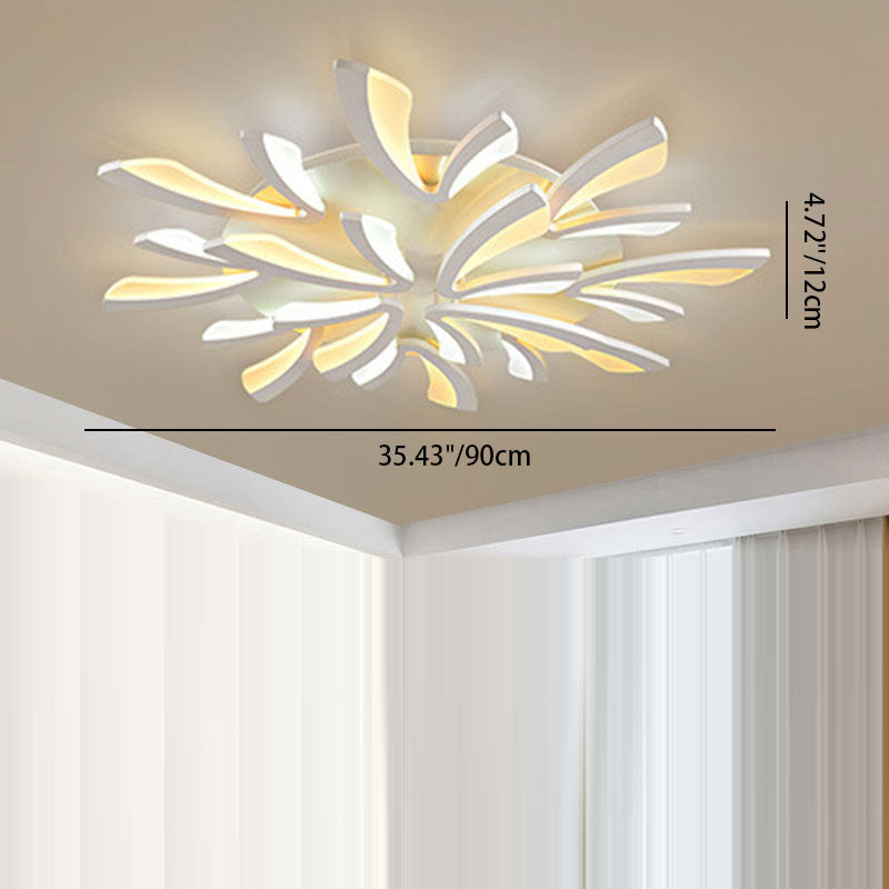 Frendorf | DandiLux LED Deckenleuchte | Skandinavisches Design | Löwenzahn-Dome | Dimmbares Licht | Perfekt für Schlafzimmer