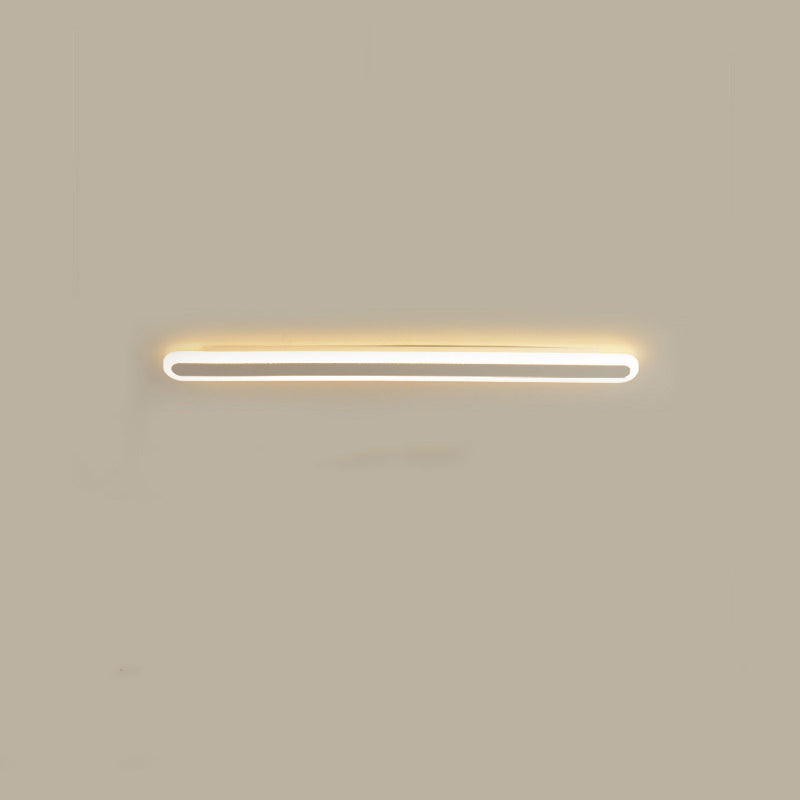 Moderne Minimalistische Lineare Eisen Acryl LED Wandleuchte Lampe Für Schlafzimmer