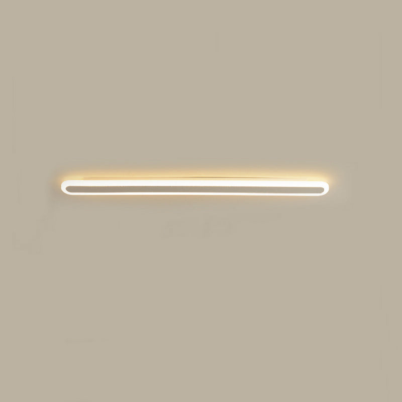 Moderne Minimalistische Lineare Eisen Acryl LED Wandleuchte Lampe Für Schlafzimmer