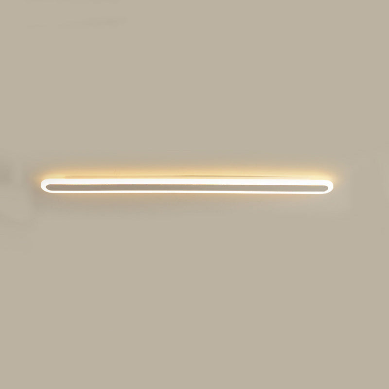 Moderne Minimalistische Lineare Eisen Acryl LED Wandleuchte Lampe Für Schlafzimmer