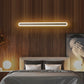 Moderne Minimalistische Lineare Eisen Acryl LED Wandleuchte Lampe Für Schlafzimmer