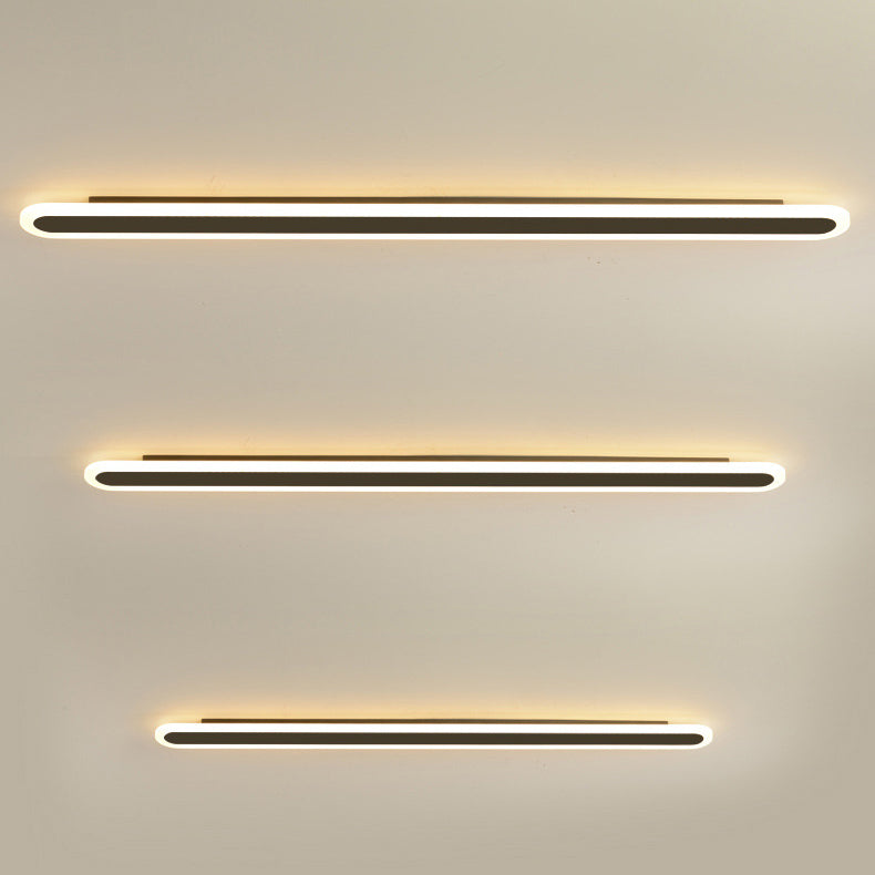 Moderne Minimalistische Lineare Eisen Acryl LED Wandleuchte Lampe Für Schlafzimmer