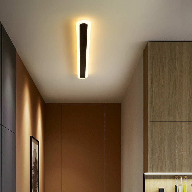 Moderne Minimalistische Lineare Eisen Acryl LED Wandleuchte Lampe Für Schlafzimmer